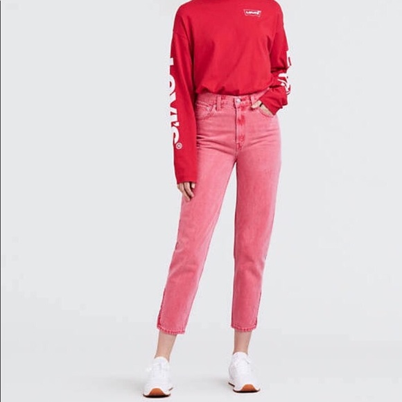 Levi's Denim - Levi’s High Rise Mom Jeans Stone Red - Size 26 NWT